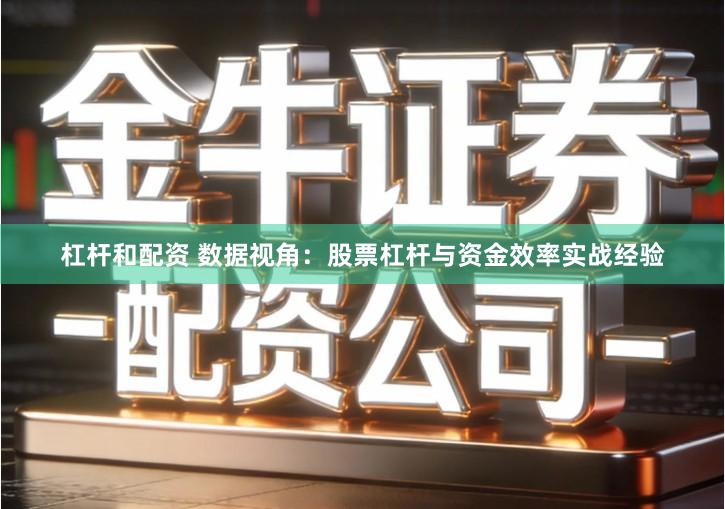 杠杆和配资 数据视角：股票杠杆与资金效率实战经验